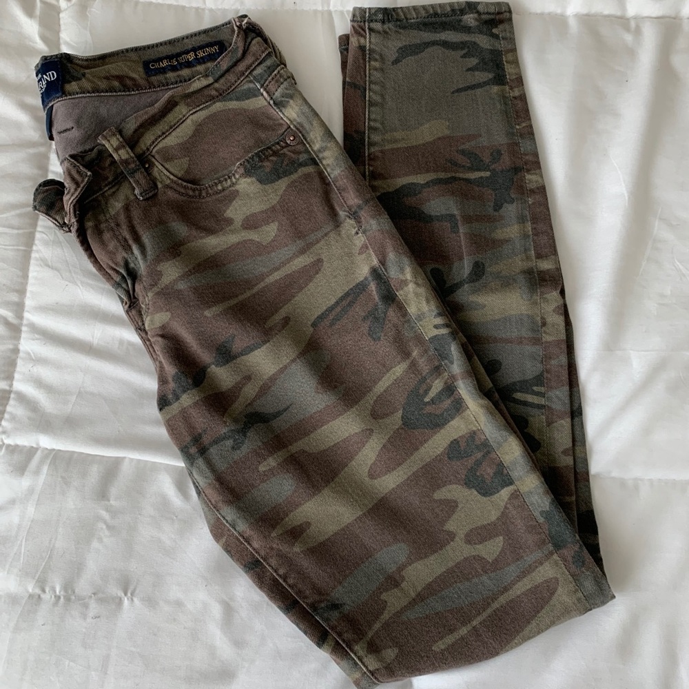 Lucky Brand Charlie skinny jeans Camo